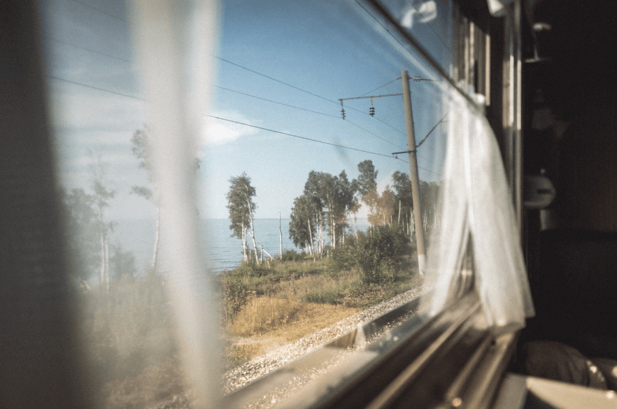 window in train